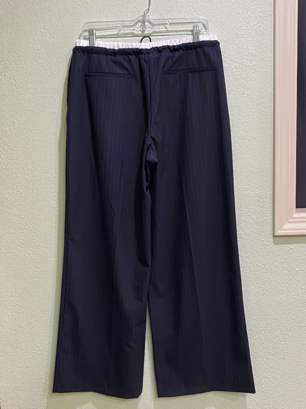 Zara Combo Pinstripe Boxer Pants - Picture 7 of 8